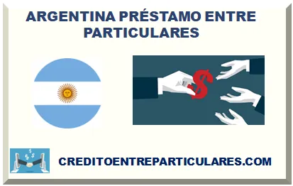 ARGENTINA PRÉSTAMO ENTRE PARTICULARES 2025
